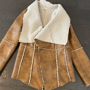 Vici shearling faux leather jacket